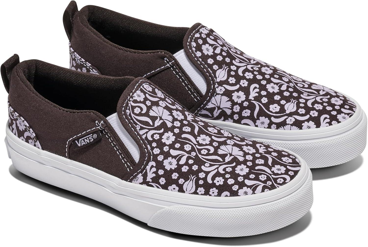 imageVans Girls Asher Slipon ShoeGreek Floral After Dark