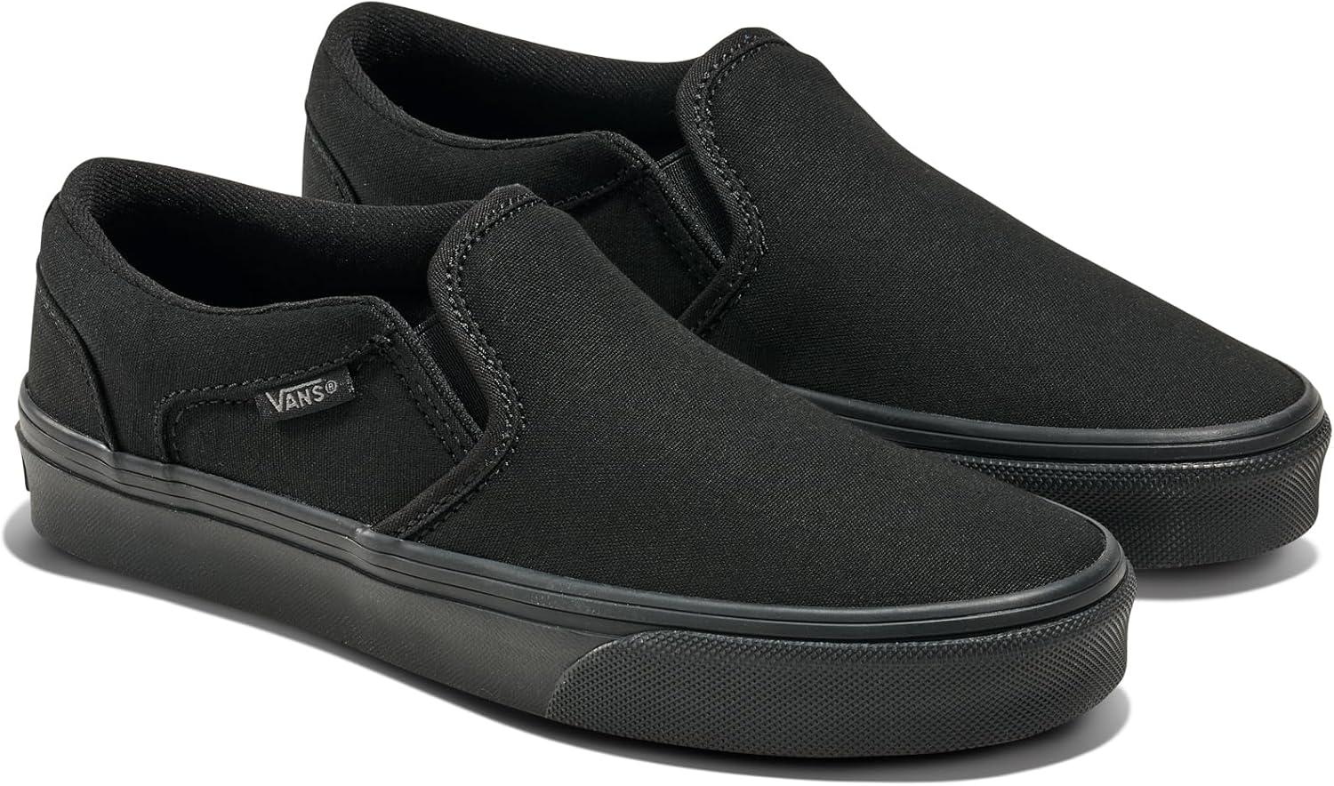 imageVans Kids Asher Low Top ShoeCanvas BlackBlack