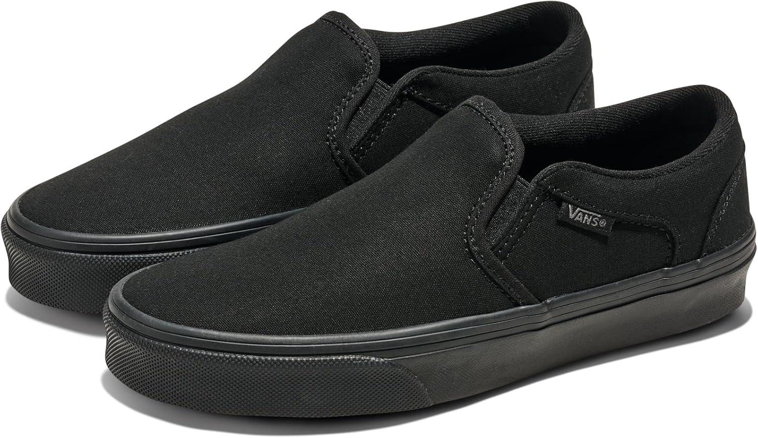 imageVans Kids Asher Low Top ShoeCanvas BlackBlack