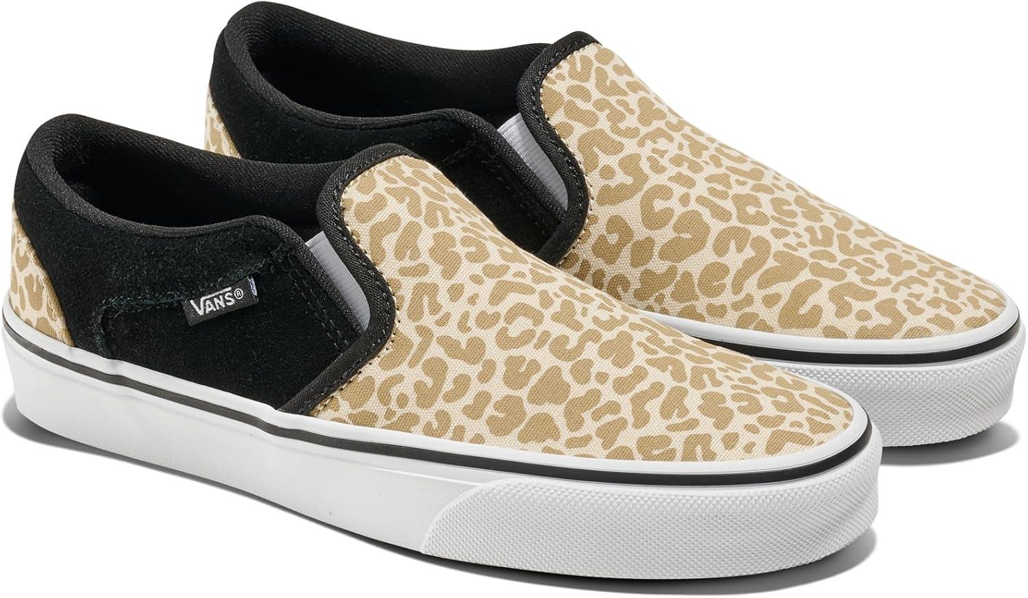 imageVans Kids Asher Low Top ShoeLeopard Black