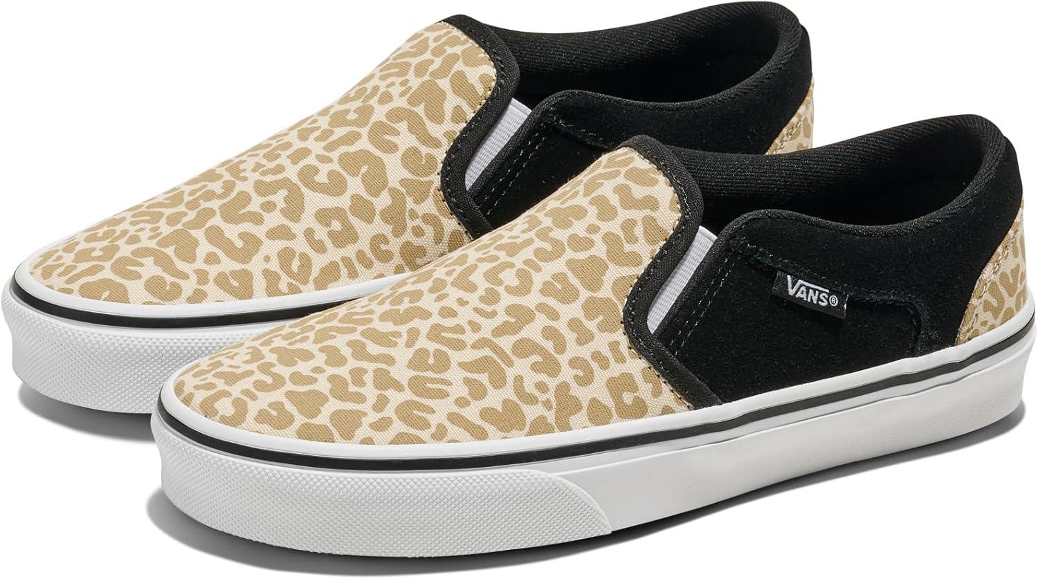 imageVans Kids Asher Low Top ShoeLeopard Black