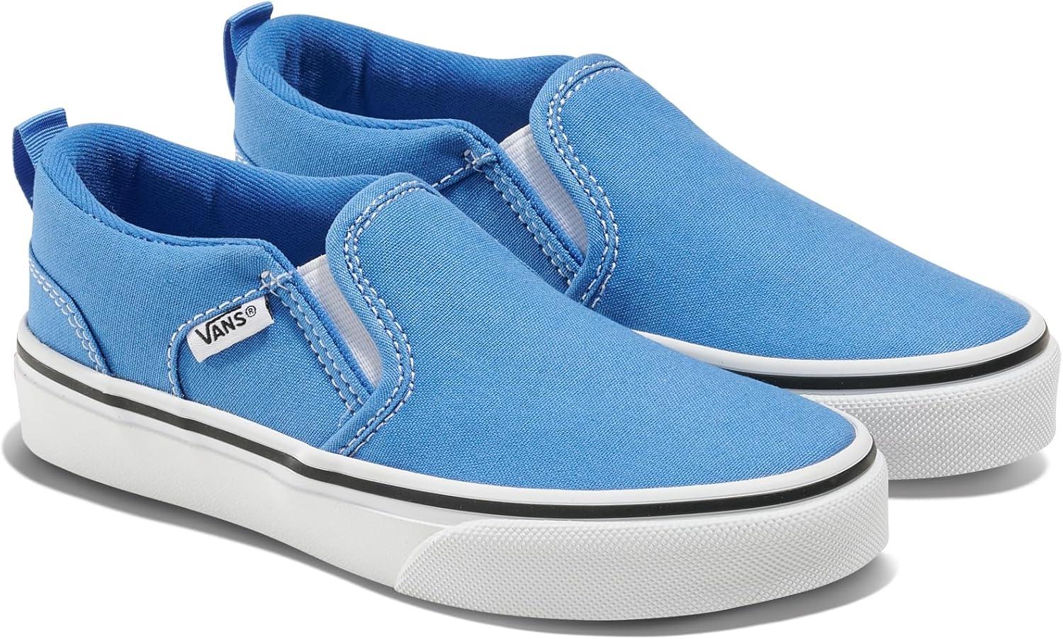 imageVans Kids Asher Slipon ShoeCanvas Vintage Cobalt
