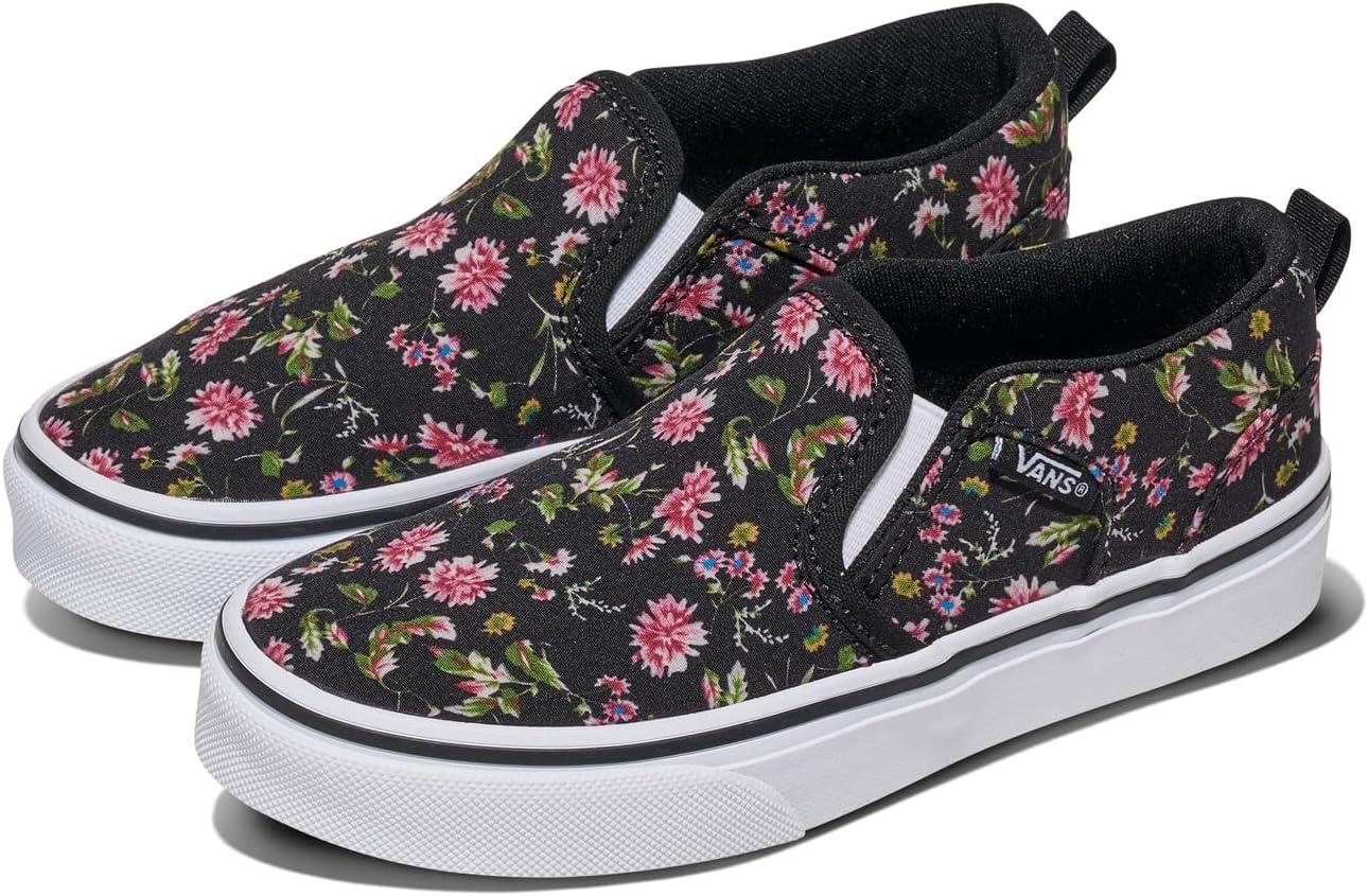 imageVans Kids Asher Slipon ShoeDark Floral Black
