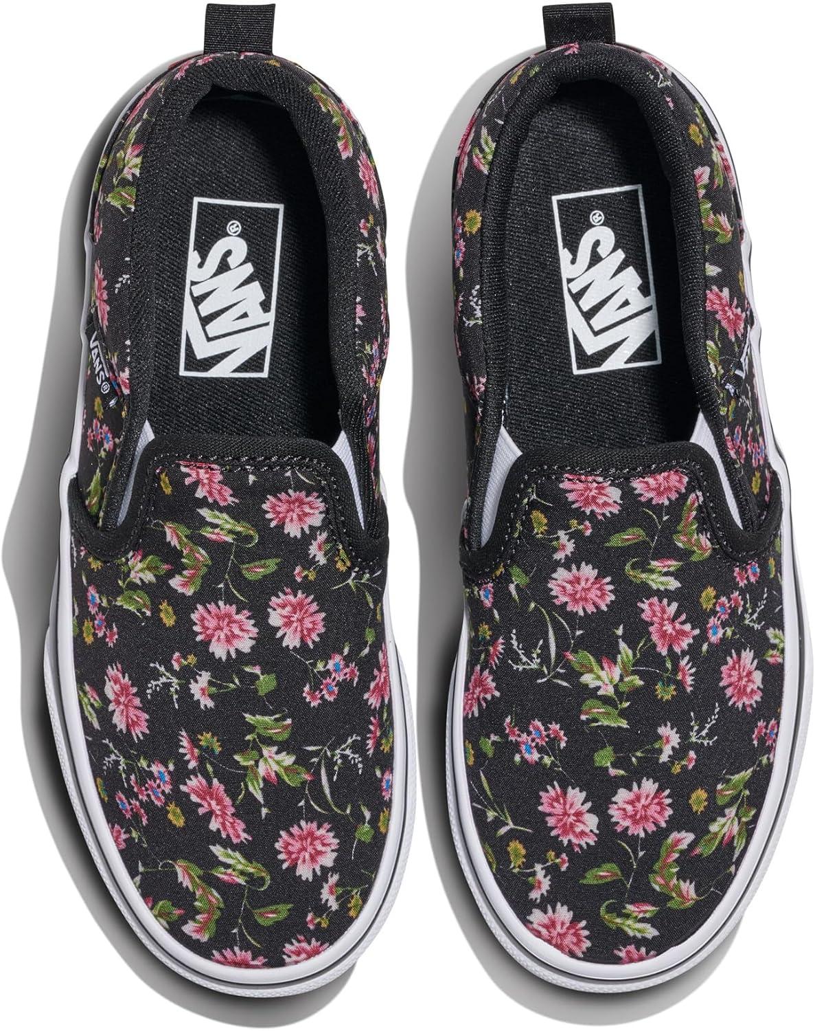 imageVans Kids Asher Slipon ShoeDark Floral Black
