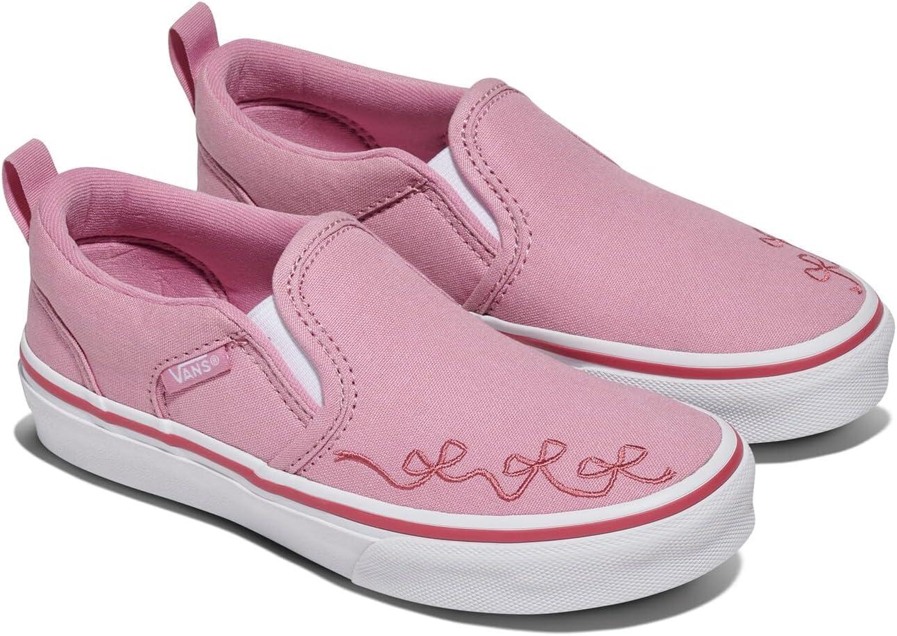 imageVans Kids Asher Slipon ShoeEmbroidery Pink Dawn