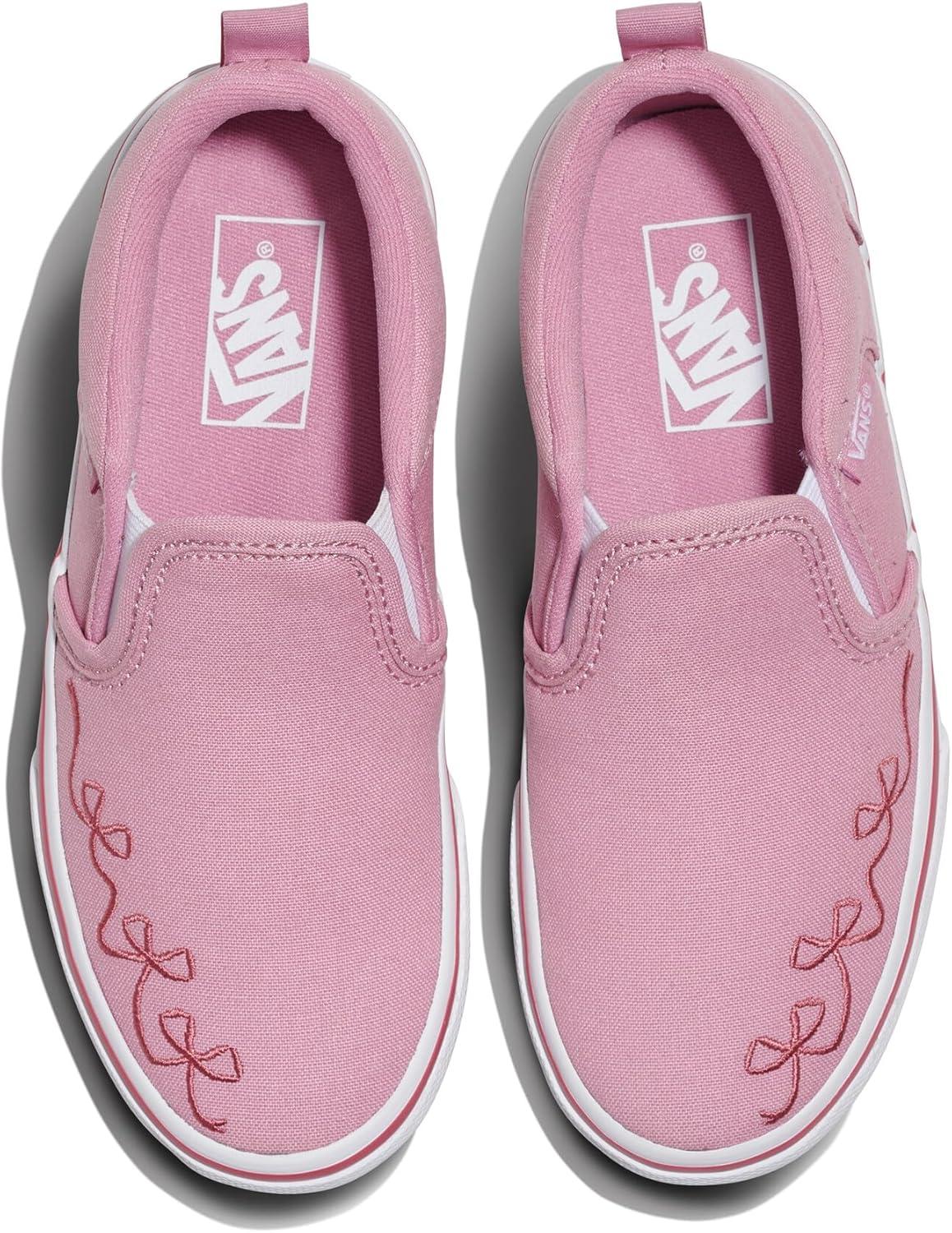 imageVans Kids Asher Slipon ShoeEmbroidery Pink Dawn