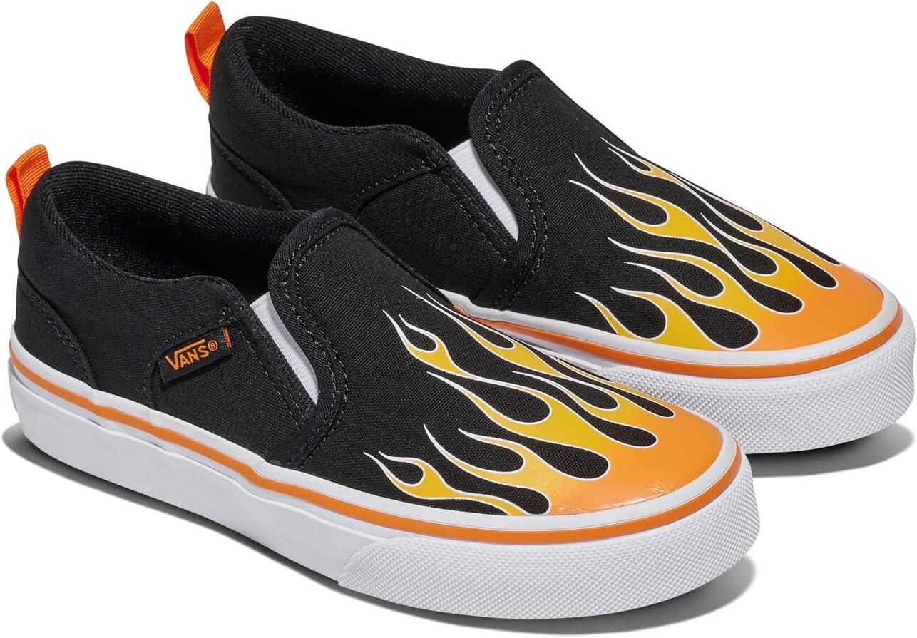 imageVans Kids Asher Slipon ShoeFlame Black