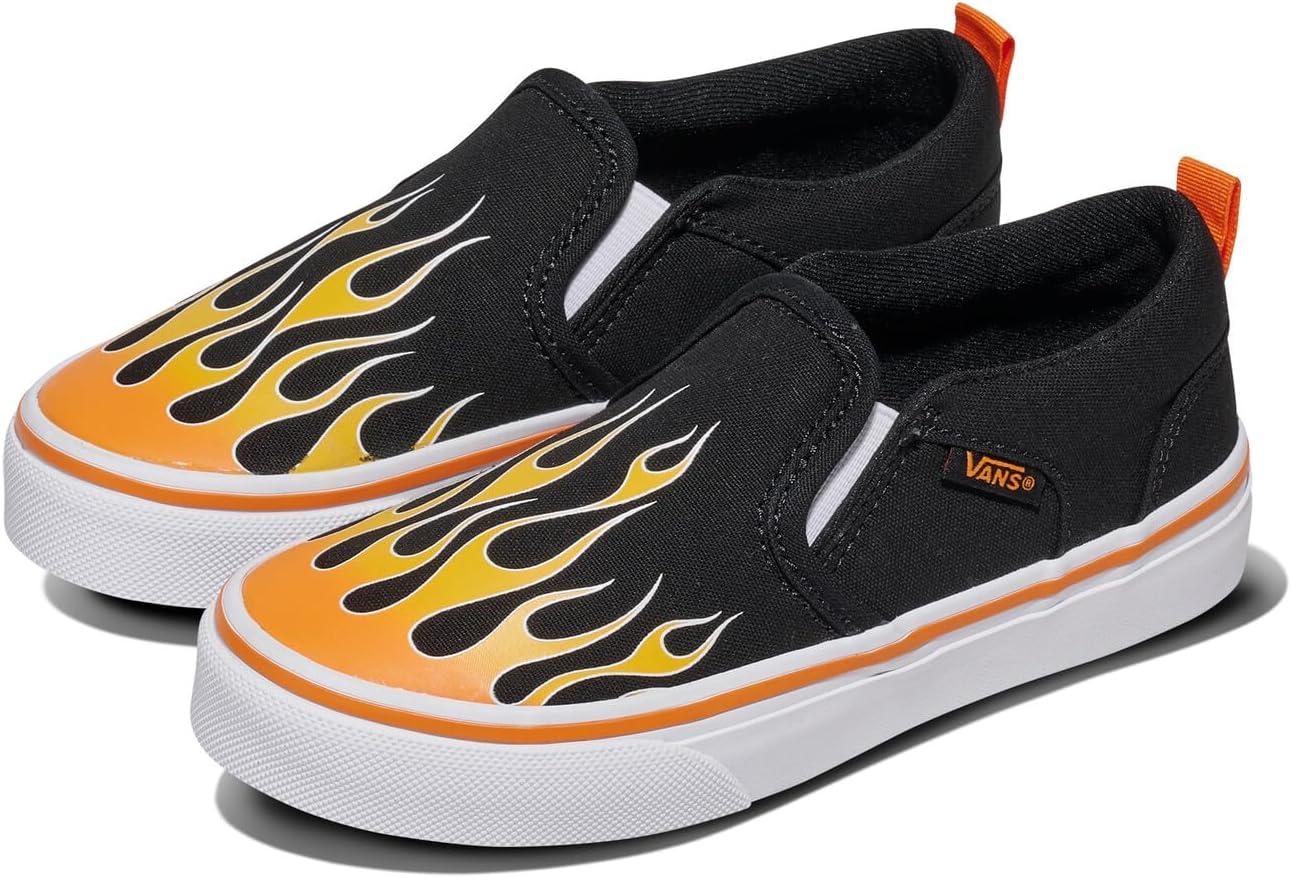 imageVans Kids Asher Slipon ShoeFlame Black