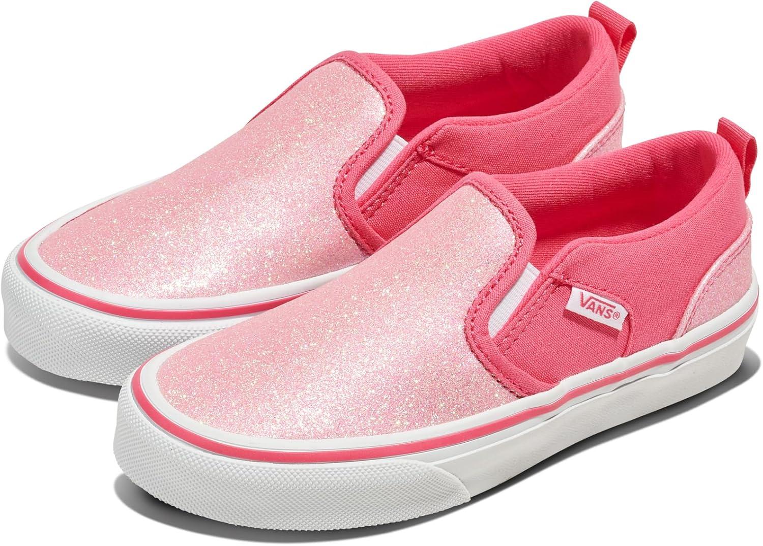 imageVans Kids Asher Slipon ShoeGlitter Candied Pink