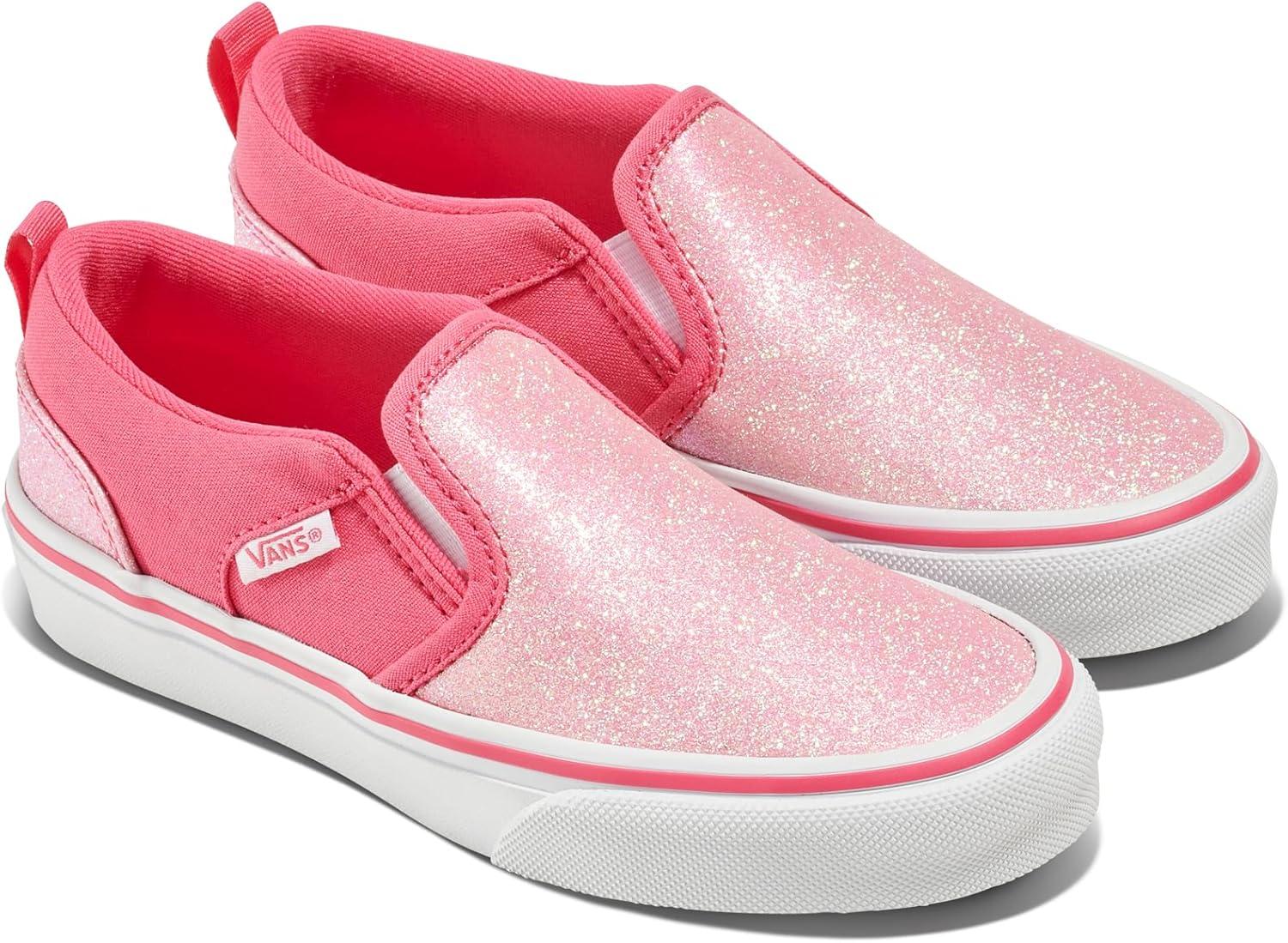 imageVans Kids Asher Slipon ShoeGlitter Candied Pink