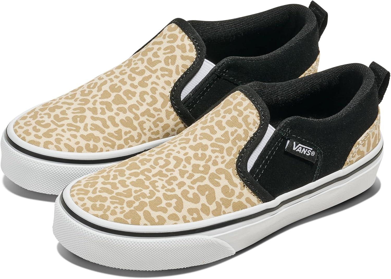 imageVans Kids Asher Slipon ShoeLeopard Black
