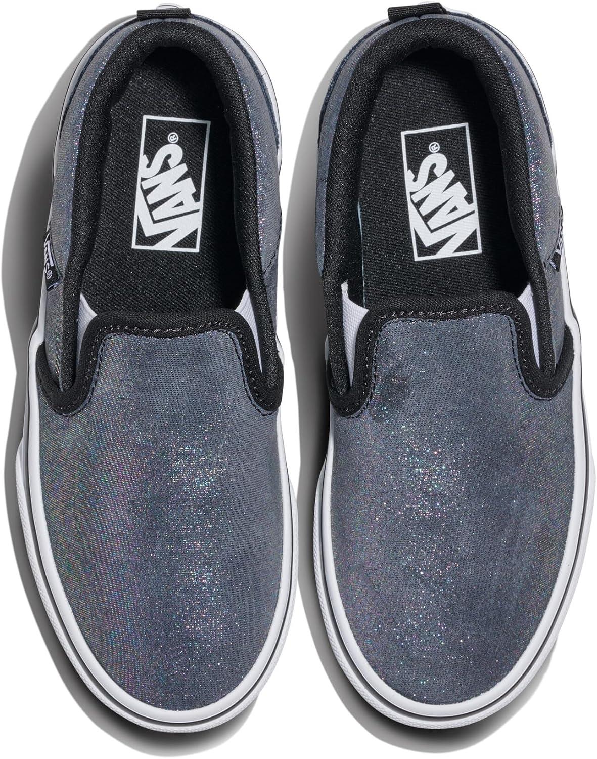 imageVans Kids Asher Slipon ShoeShimmer Black
