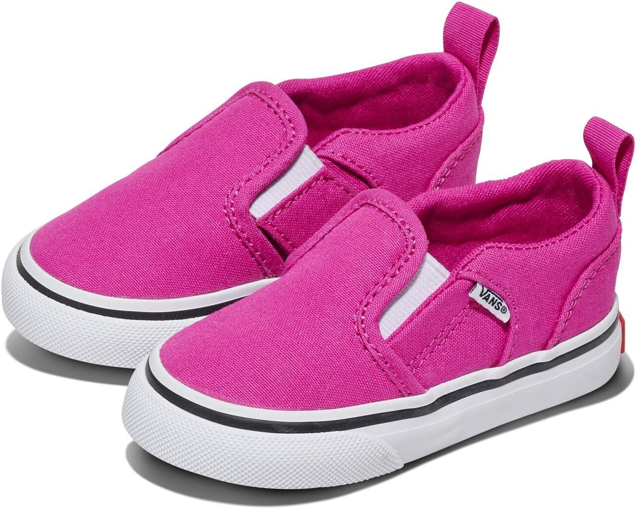 imageVans Kids Asher V Slipon ShoeCanvas Raspberry Rose