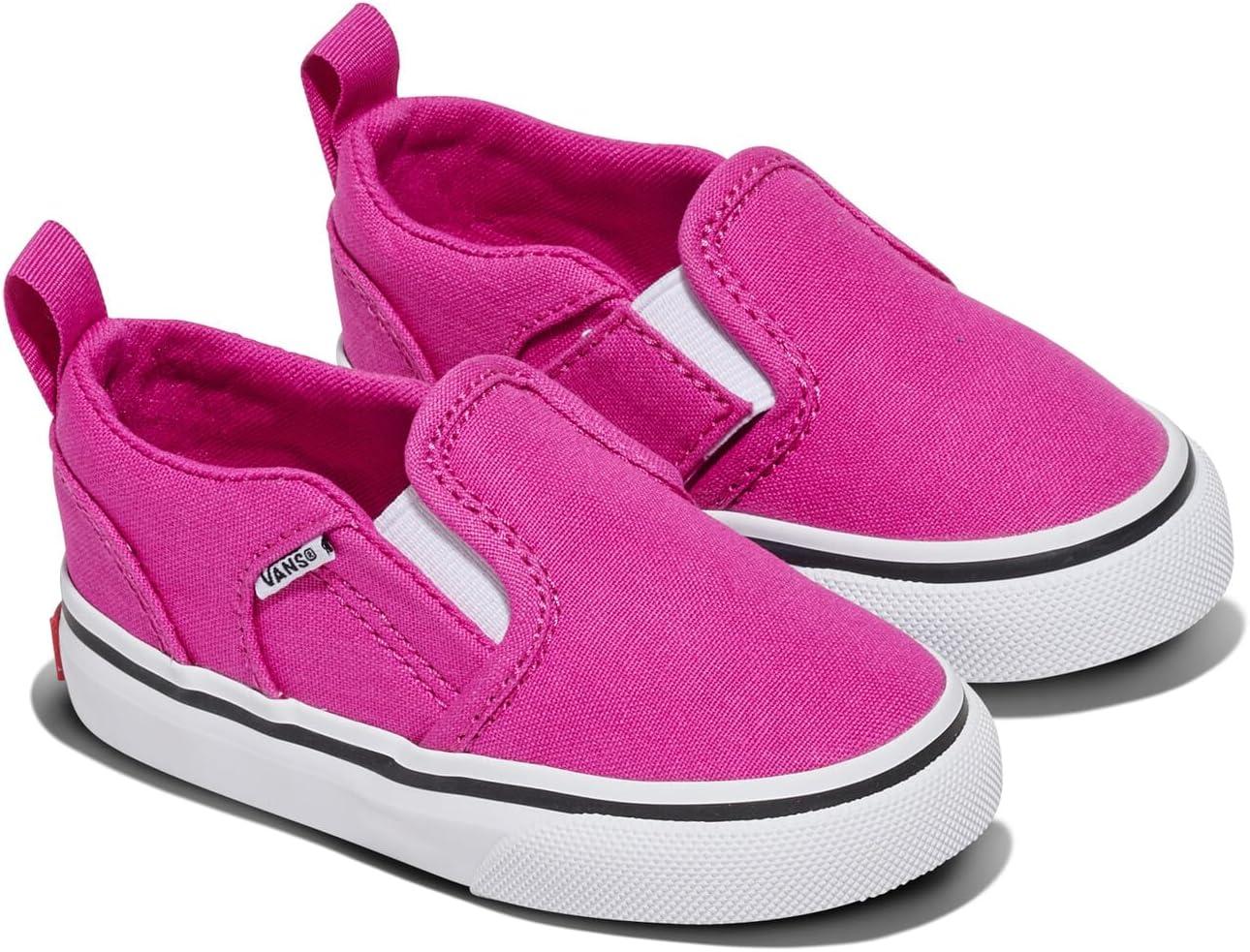 imageVans Kids Asher V Slipon ShoeCanvas Raspberry Rose
