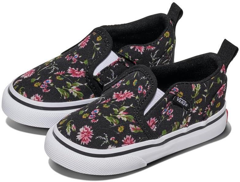 imageVans Kids Asher V Slipon ShoeDark Floral Black