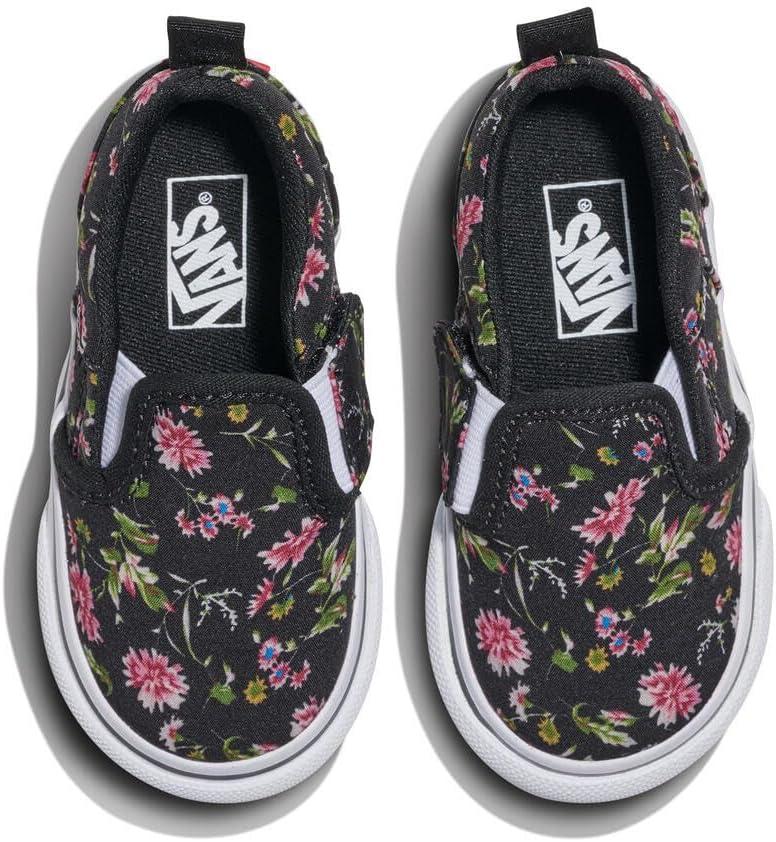 imageVans Kids Asher V Slipon ShoeDark Floral Black