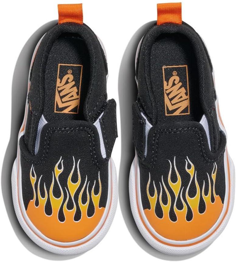imageVans Kids Asher V Slipon ShoeFlame Black