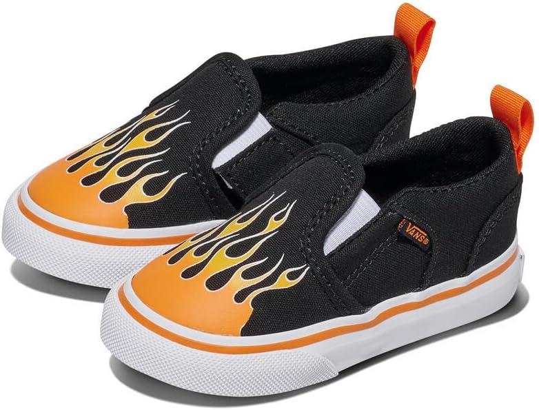 imageVans Kids Asher V Slipon ShoeFlame Black