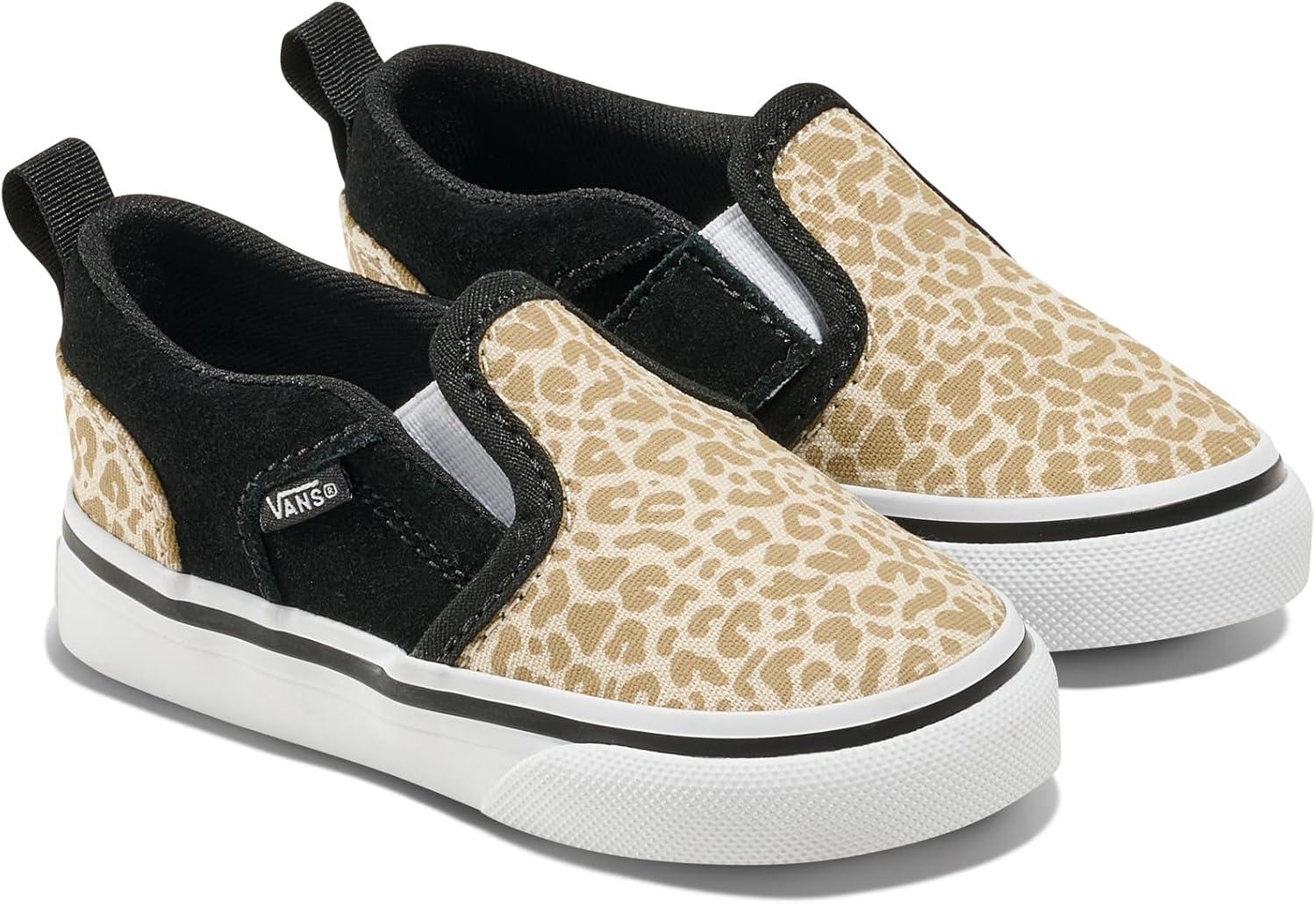 imageVans Kids Asher V Slipon ShoeLeopard Black