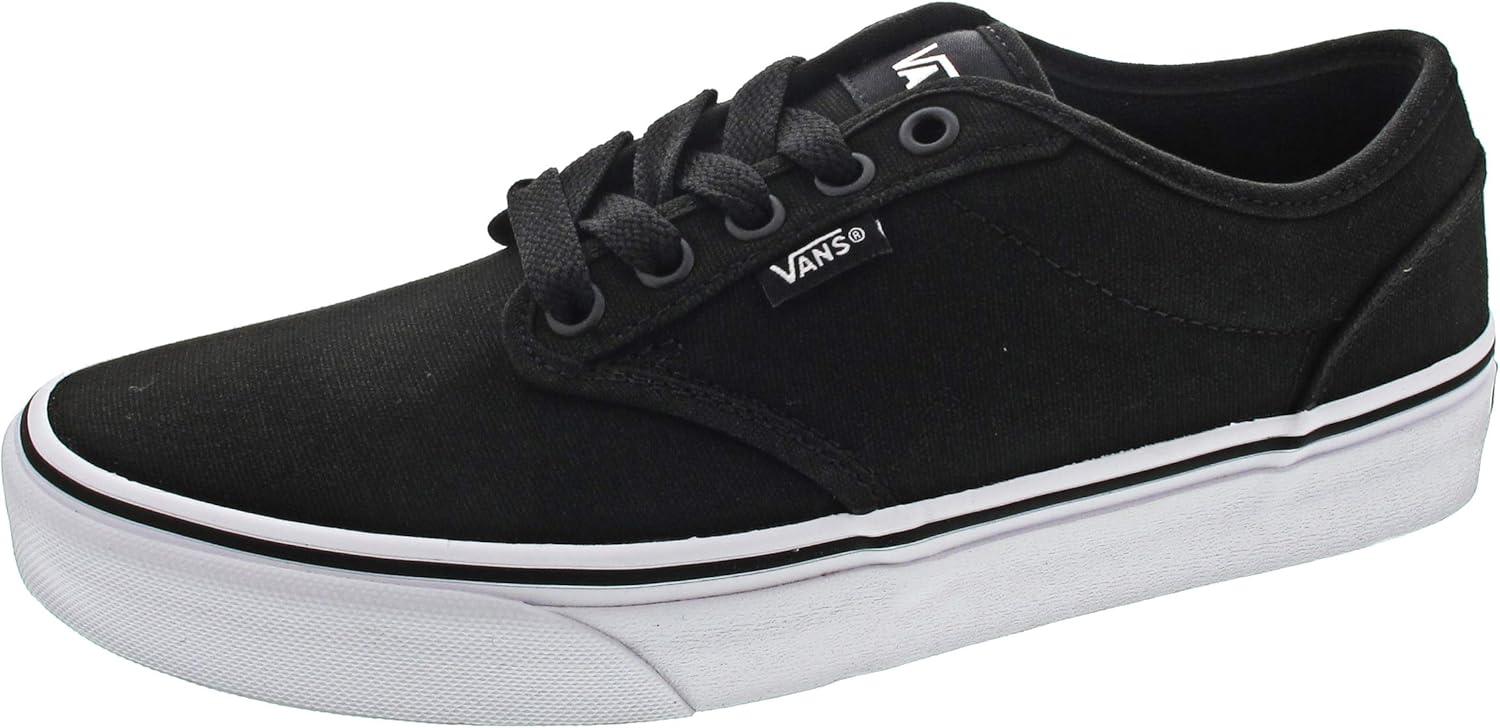 imageVans Mens Atwood SneakerCanvas BlackWhite