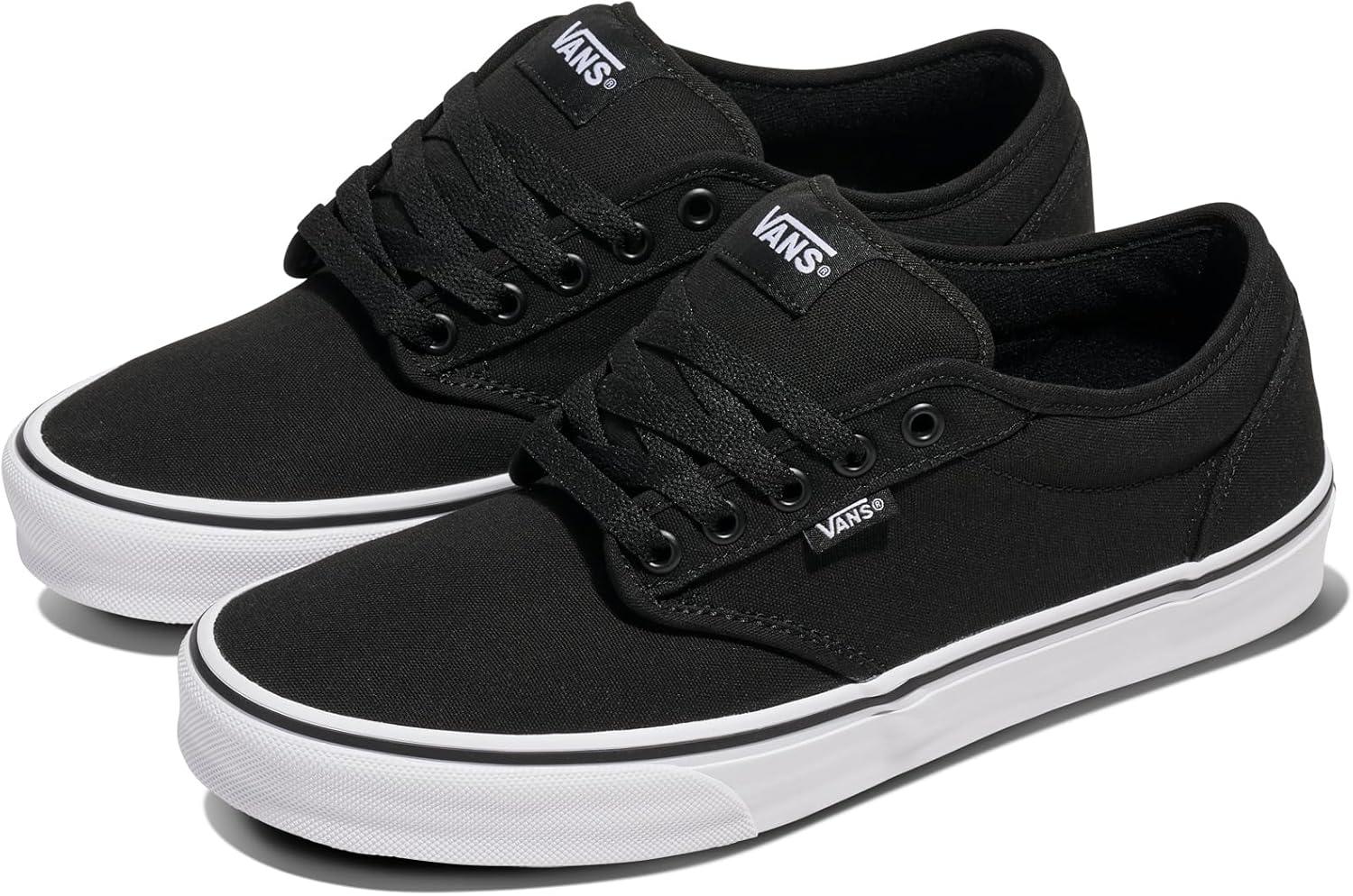 imageVans Mens Atwood SneakerCanvas BlackWhite