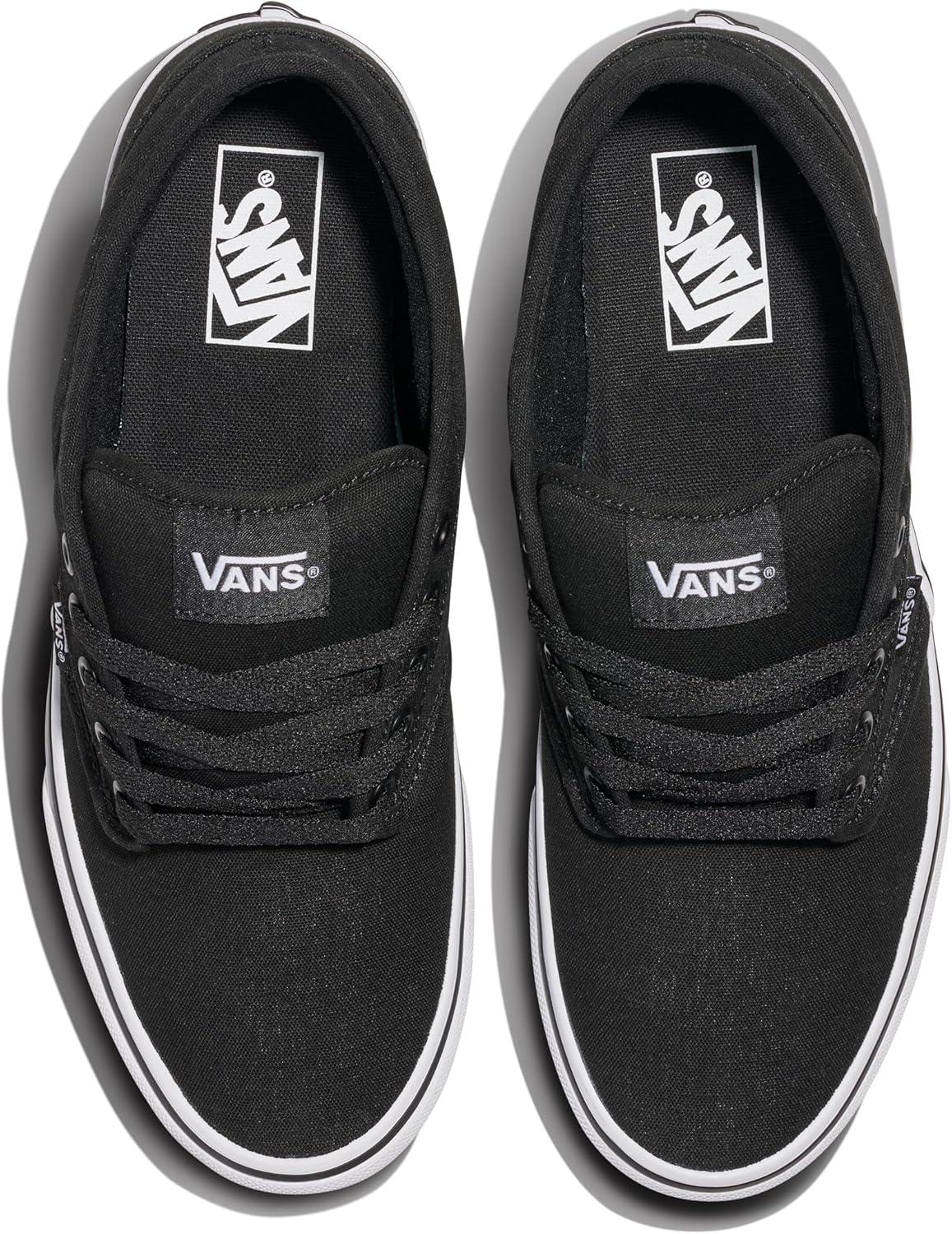 imageVans Mens Atwood SneakerCanvas BlackWhite
