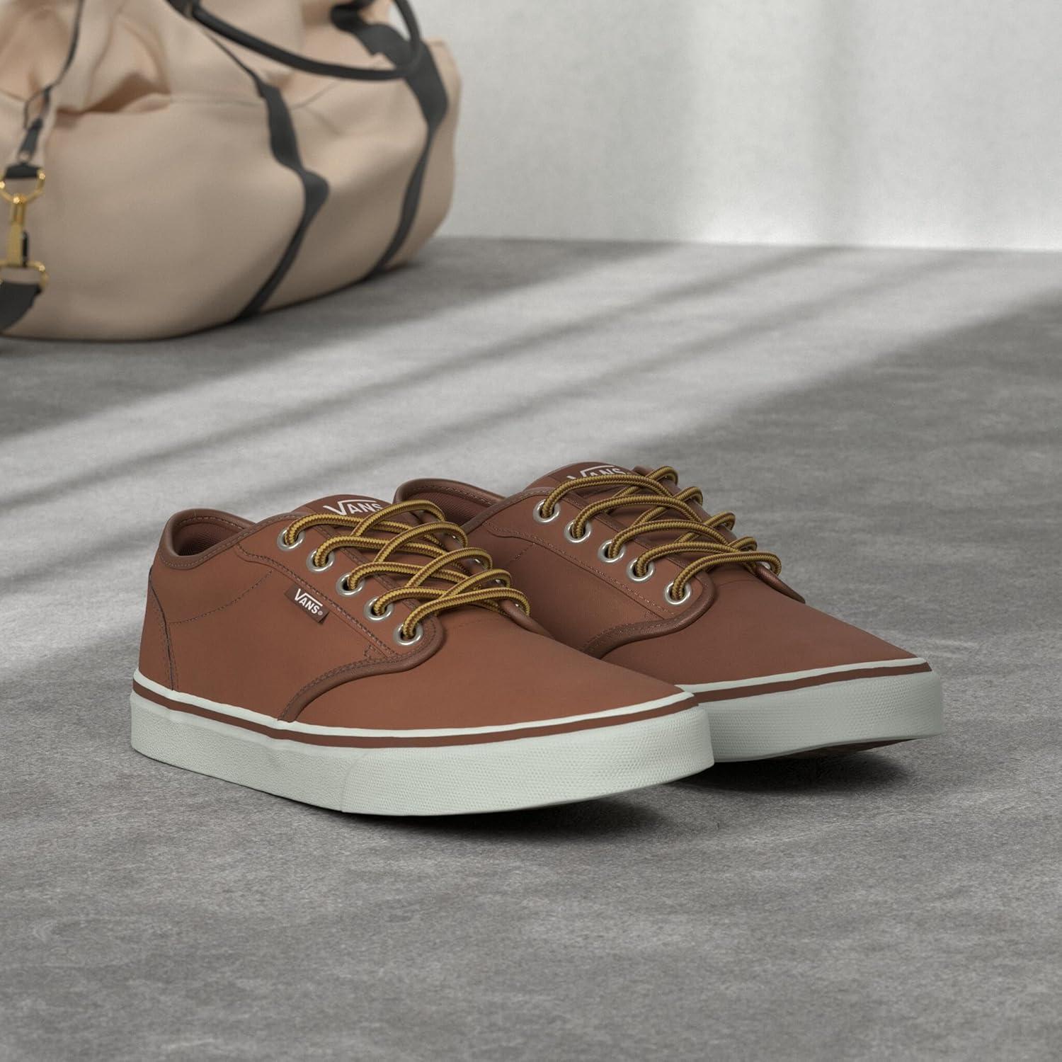 imageVans Mens Atwood SneakerLeather BrownMashmallow