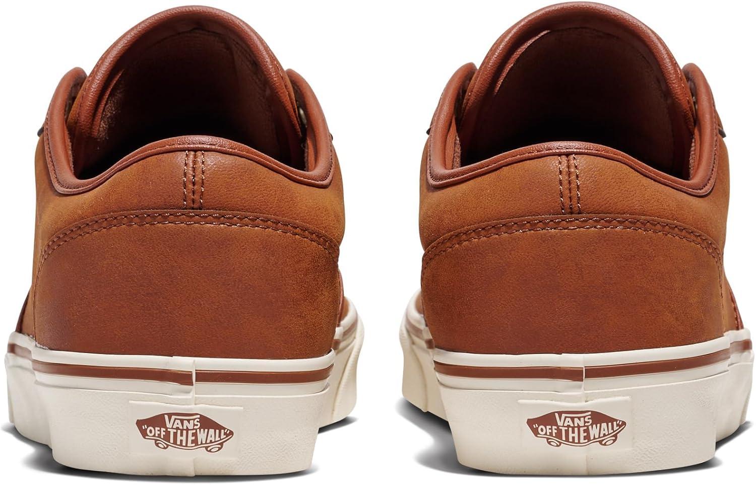 imageVans Mens Atwood SneakerLeather BrownMashmallow