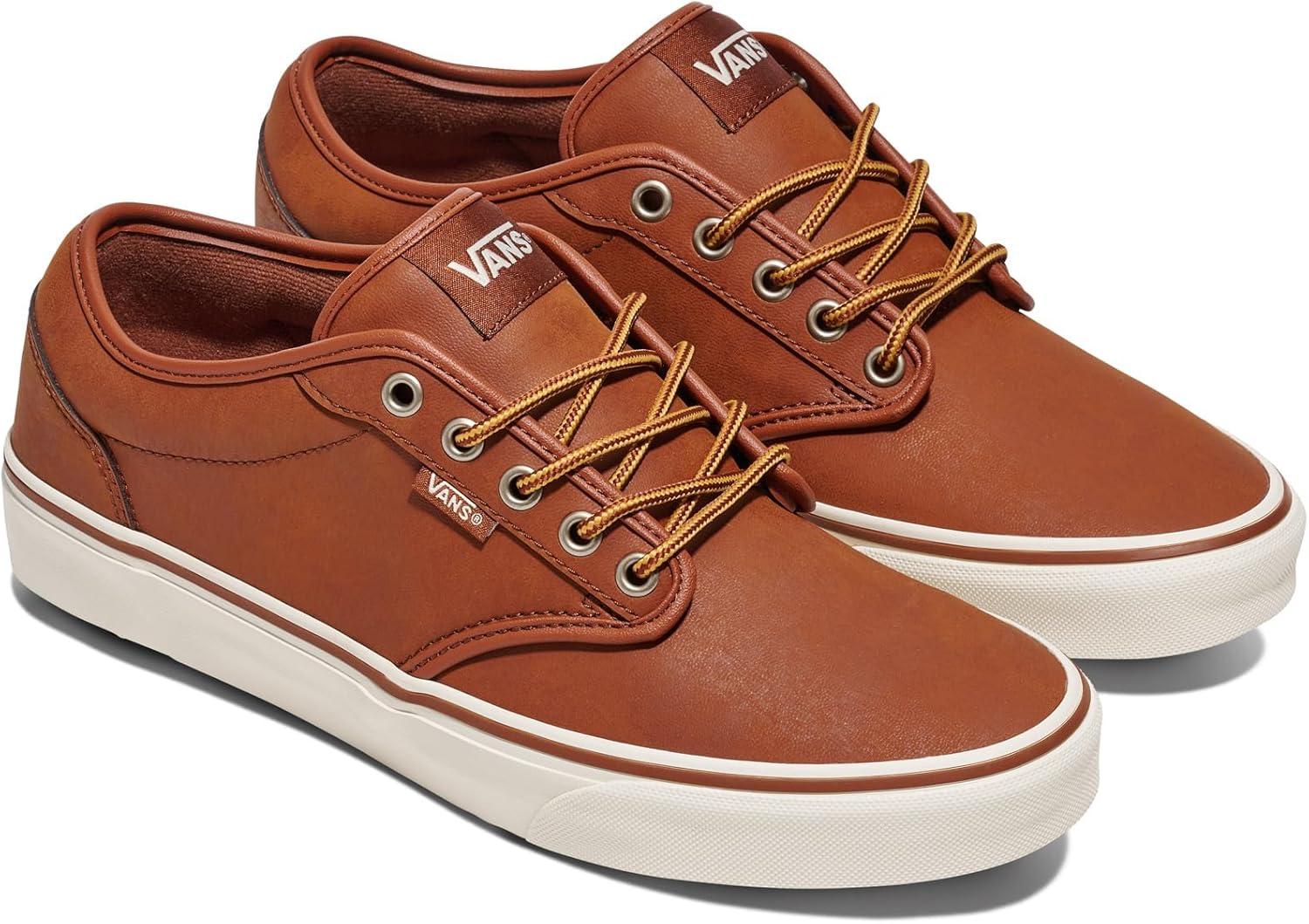 imageVans Mens Atwood SneakerLeather BrownMashmallow