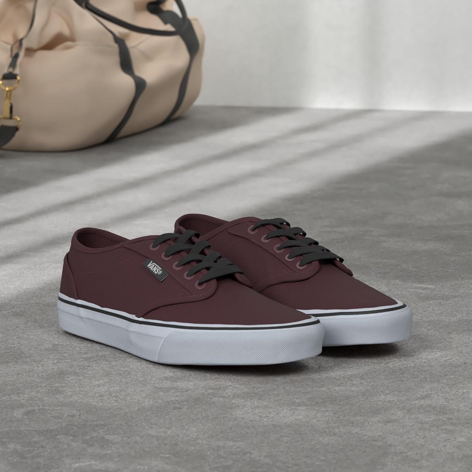 imageVans Mens Atwood SneakerWhite Canvas Oxblood White