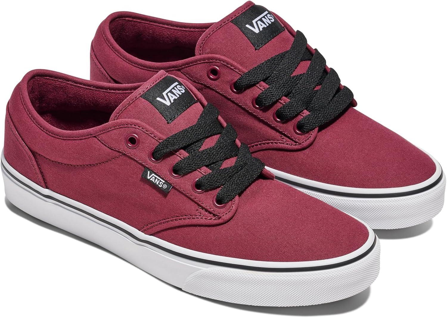 imageVans Mens Atwood SneakerWhite Canvas Oxblood White