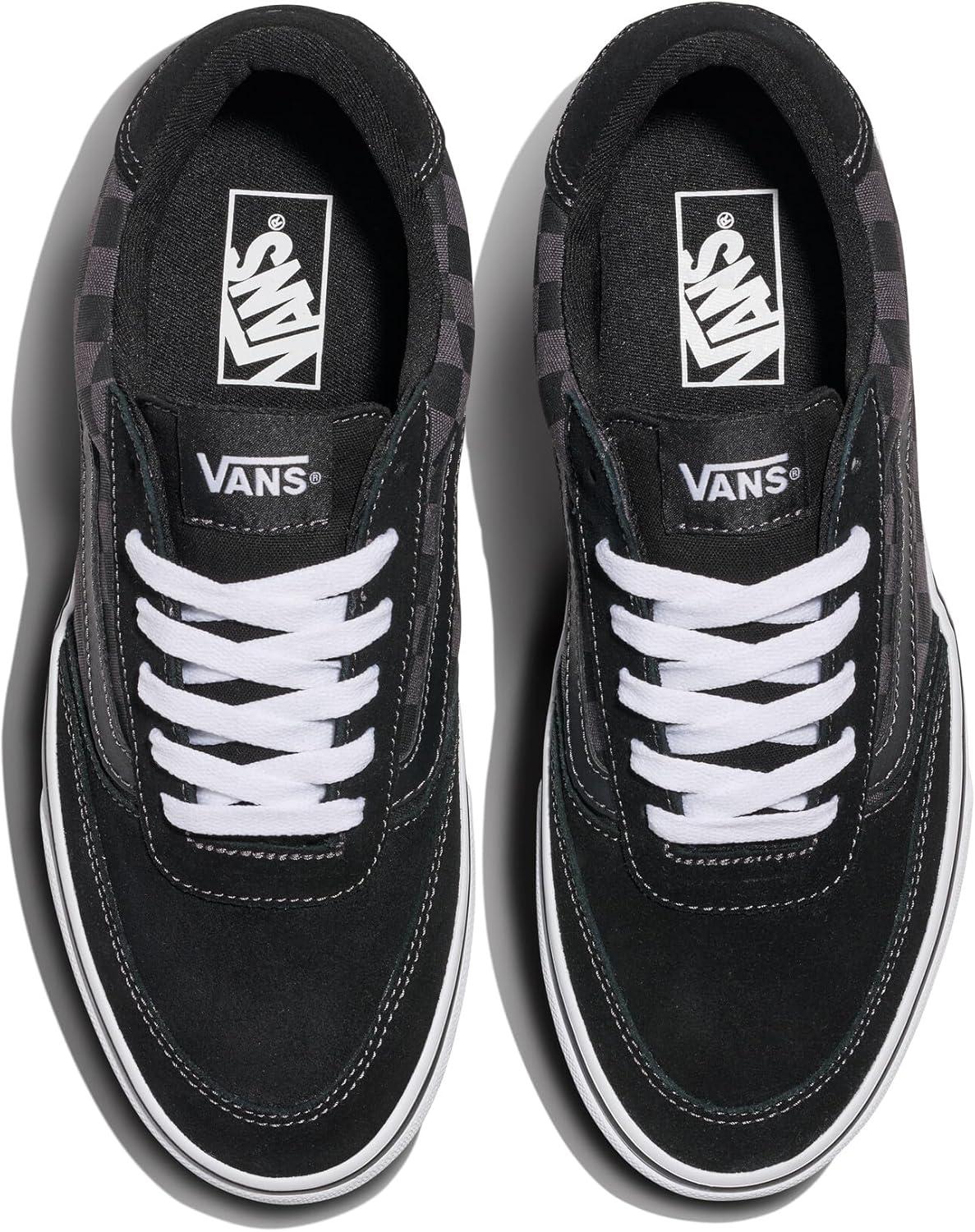 imageVans Mens Brooklyn LSCheckerboard BlackAsphalt