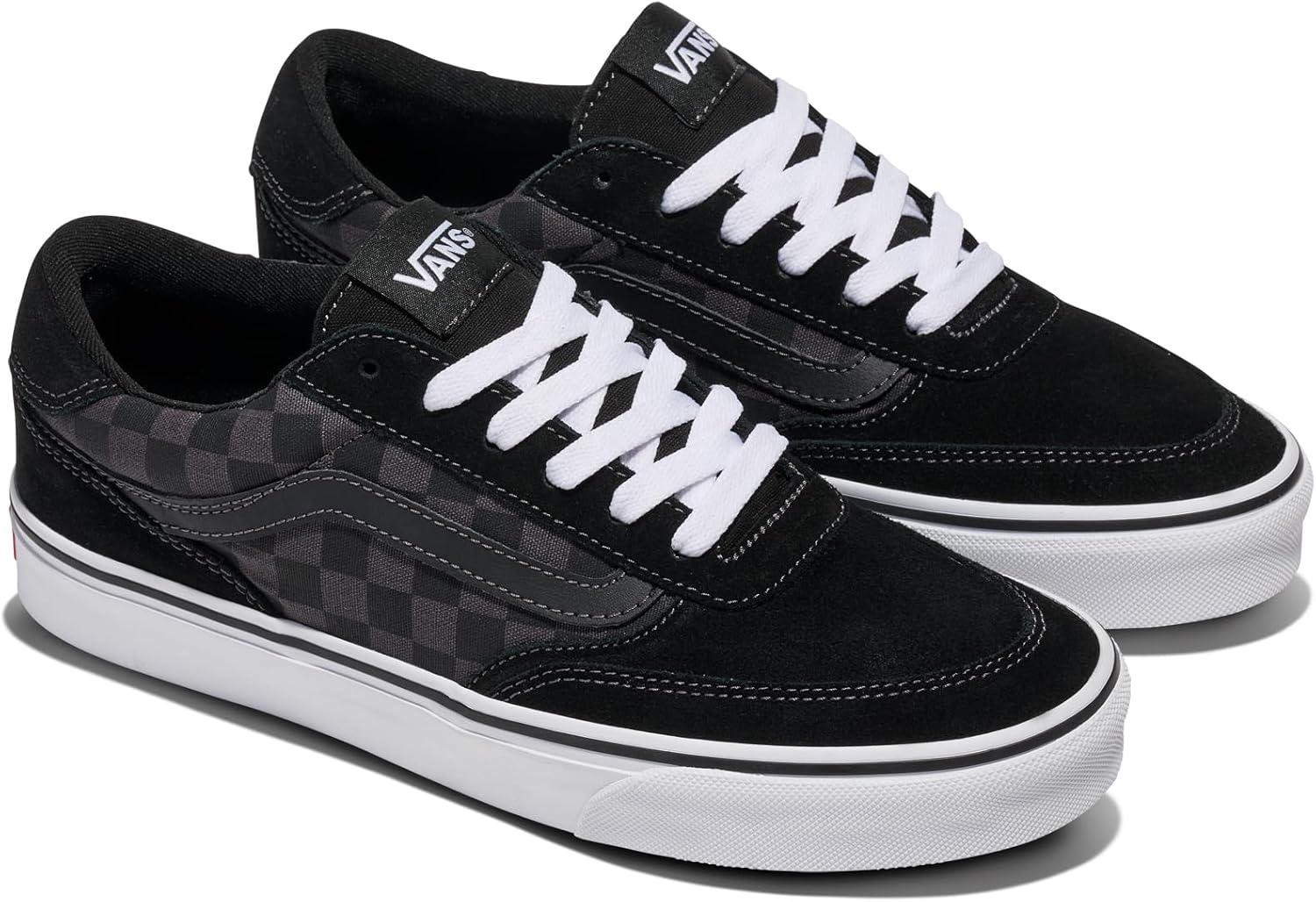 imageVans Mens Brooklyn LSCheckerboard BlackAsphalt
