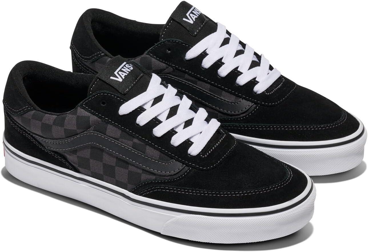 imageVans Mens Brooklyn LSCheckerboard BlackAsphalt
