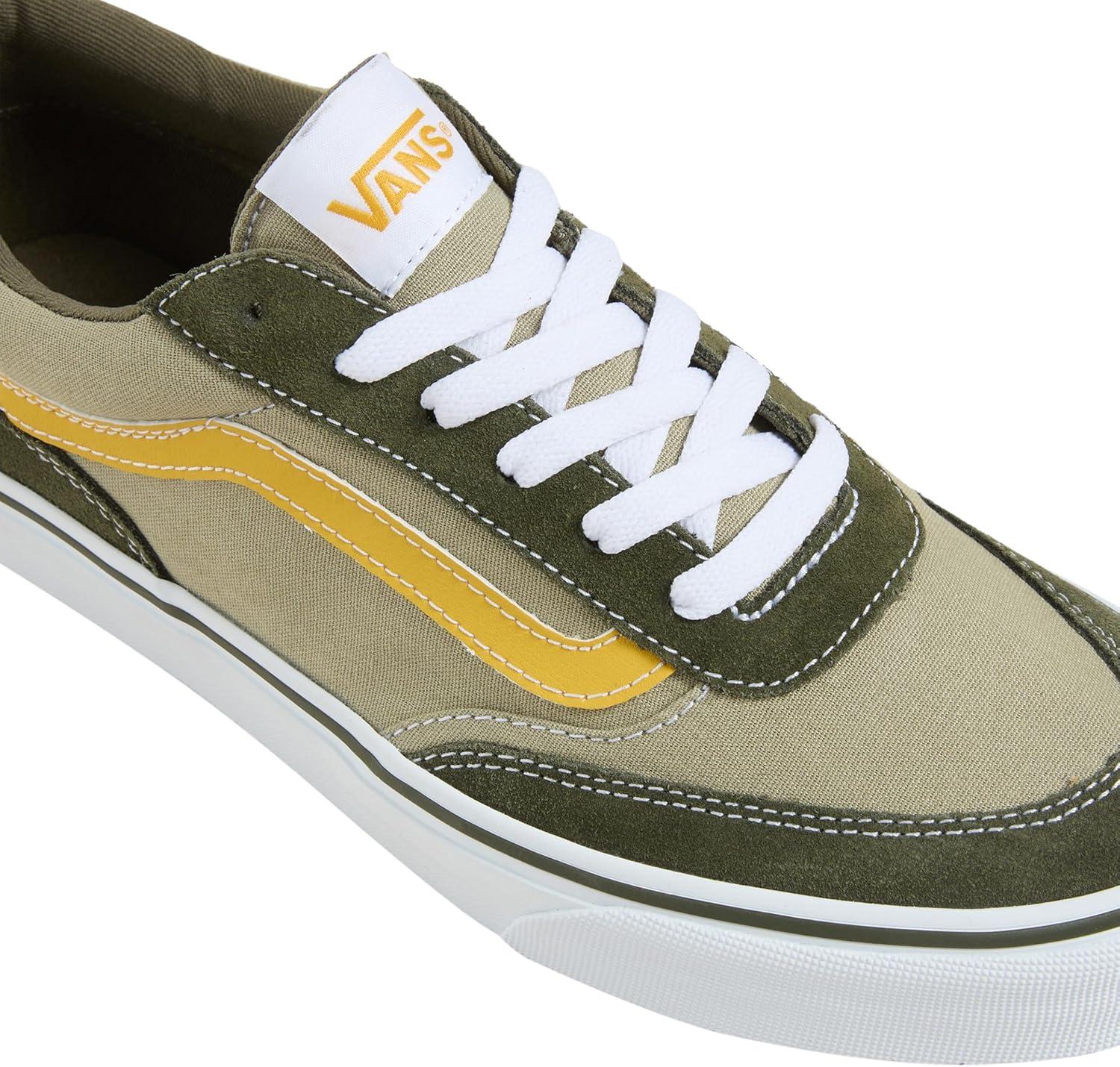 imageVans Mens Brooklyn LSColour Block Green Grape Leaf
