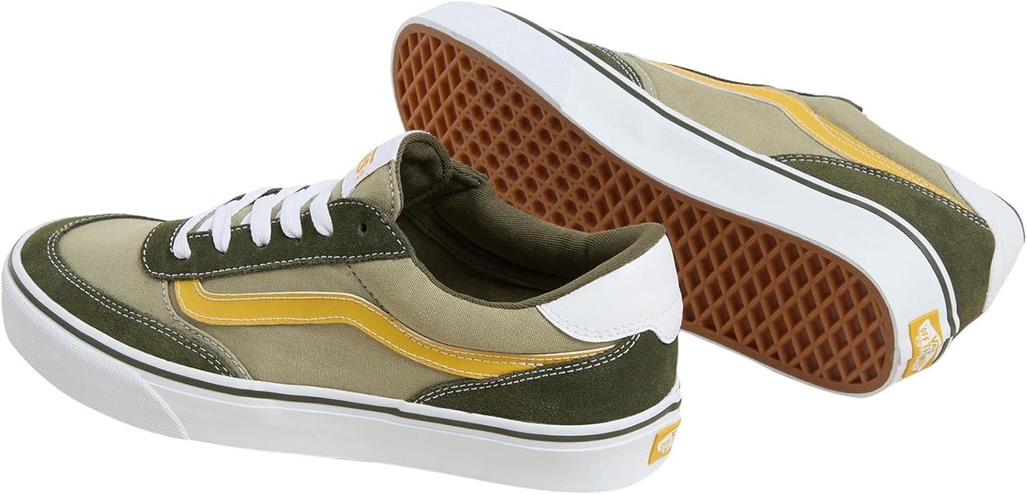 imageVans Mens Brooklyn LSColour Block Green Grape Leaf