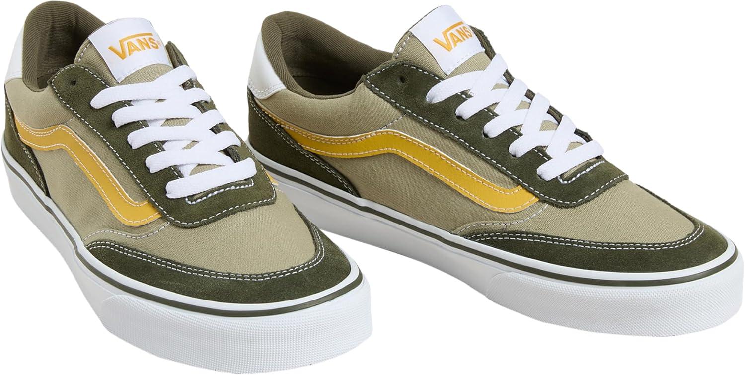 imageVans Mens Brooklyn LSColour Block Green Grape Leaf
