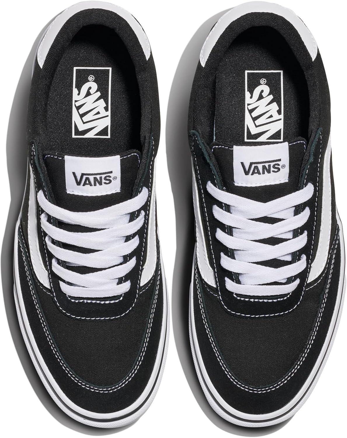 imageVans Mens Brooklyn LSSuedeCanvas BlackWhite