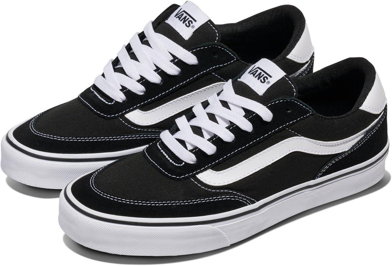 imageVans Mens Brooklyn LSSuedeCanvas BlackWhite