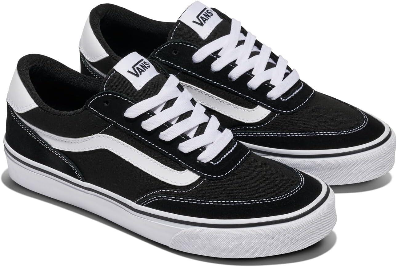imageVans Mens Brooklyn LSSuedeCanvas BlackWhite