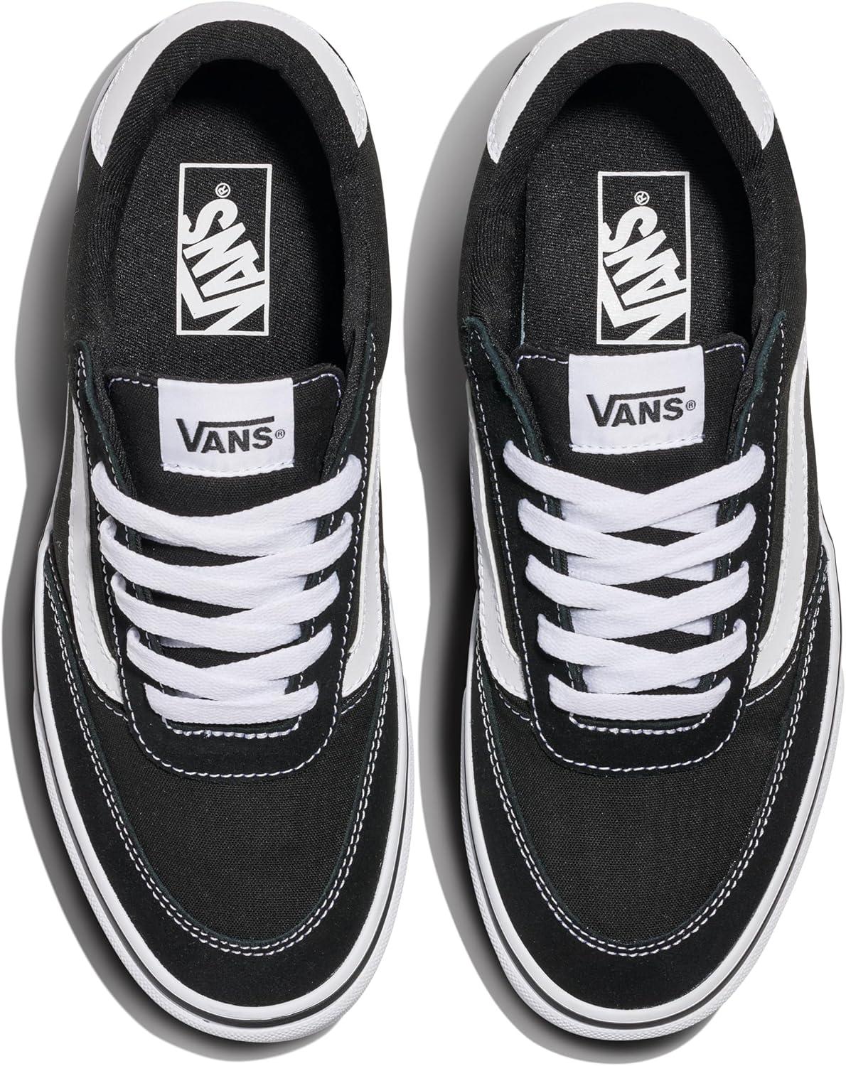 imageVans Mens Brooklyn LSSuedeCanvas BlackWhite