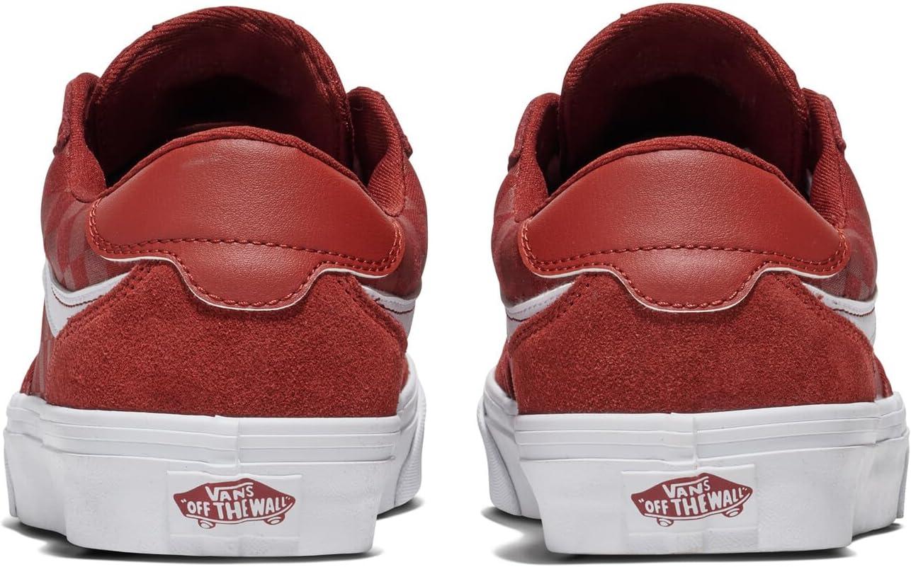 imageVans Mens Brooklyn LSTonal Check Brick Red