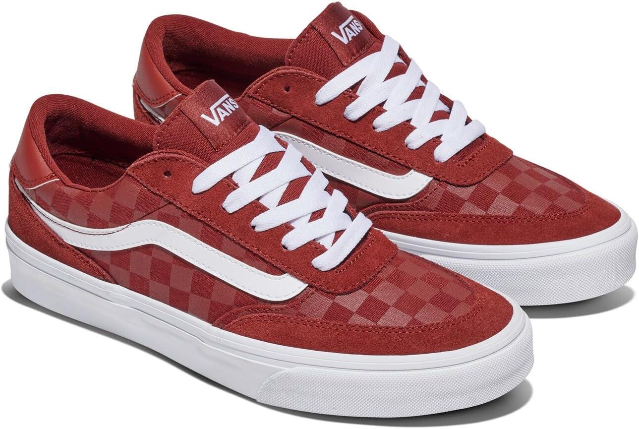 imageVans Mens Brooklyn LSTonal Check Brick Red
