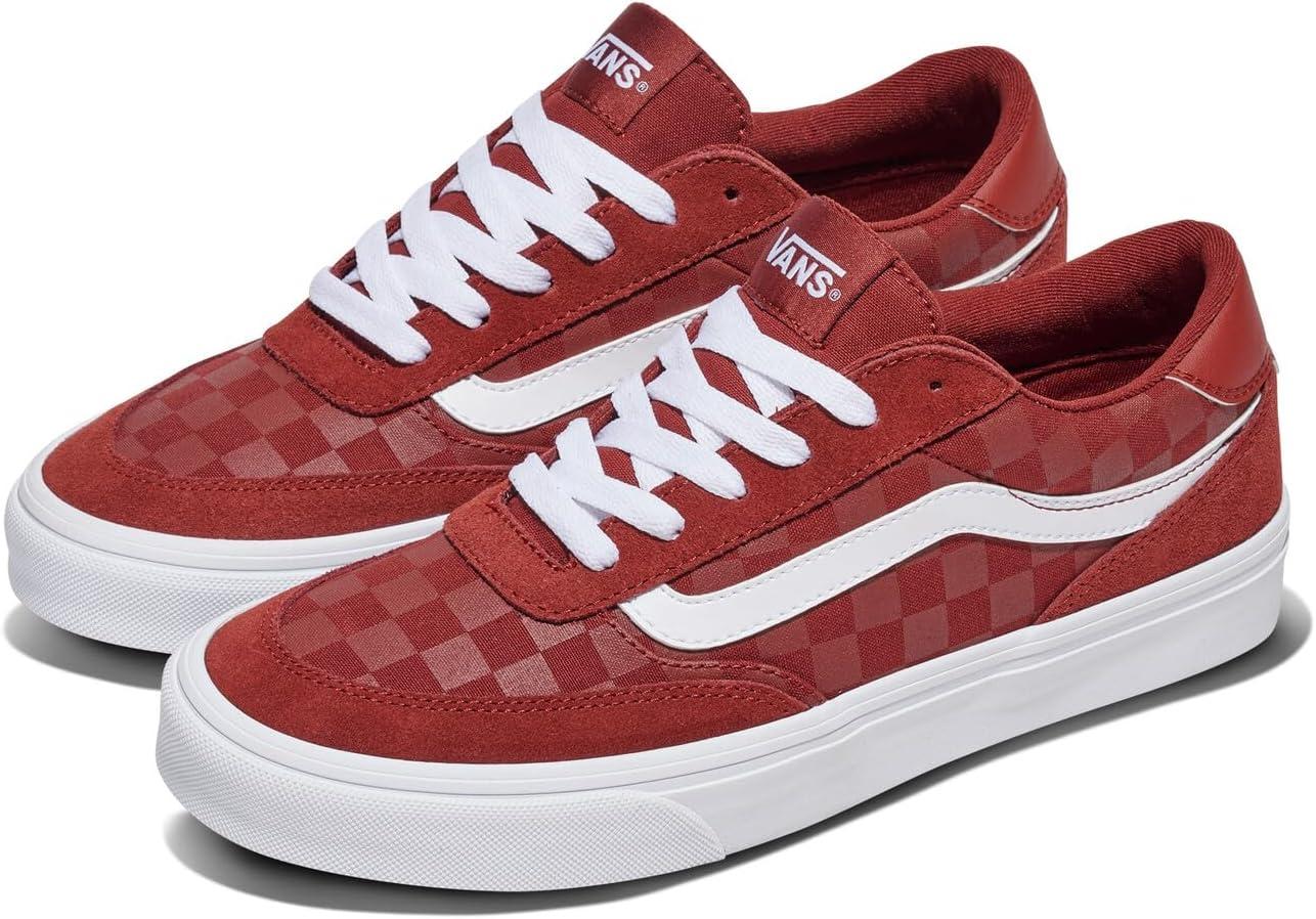 imageVans Mens Brooklyn LSTonal Check Brick Red
