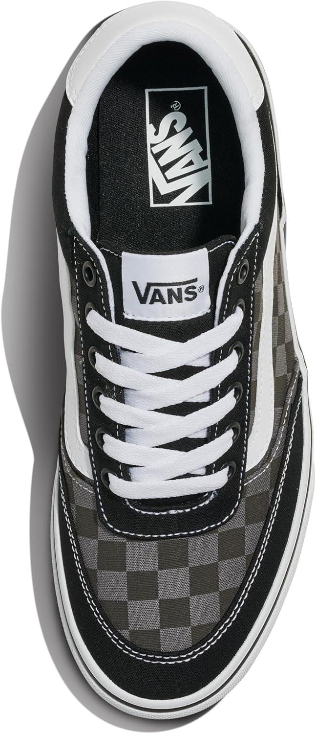 imageVans Mens Brooklyn LSTonal Check Faded Black