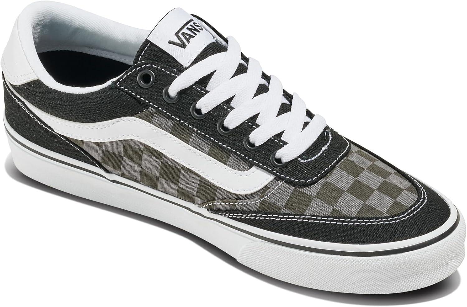 imageVans Mens Brooklyn LSTonal Check Faded Black