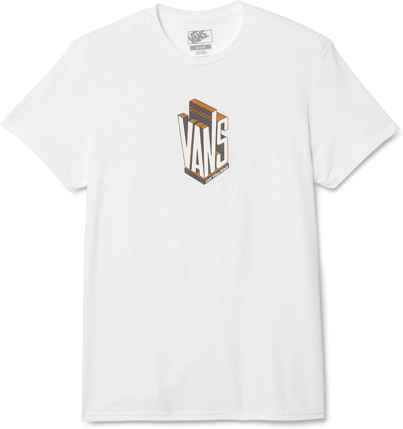 imageVans Unisex Adult On the Block ShortSleeve TShirtWhite