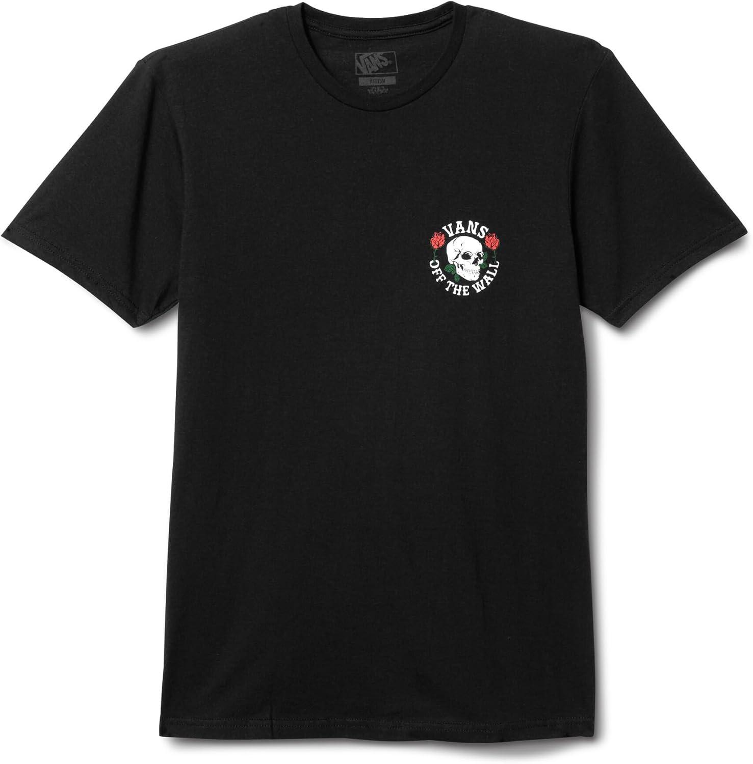 imageVans Unisex Adult Skull Roseyb ShortSleeve TShirtBlack