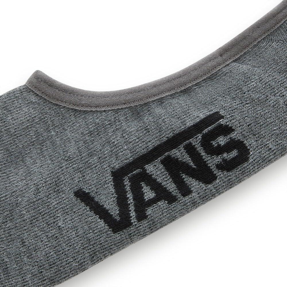 imageVans Unisex Classic No Show Socks 3Pack Extra Low Cut Soft amp Stretchy Everyday Sock for Mens amp Womens LowTop ShoesHeather Grey