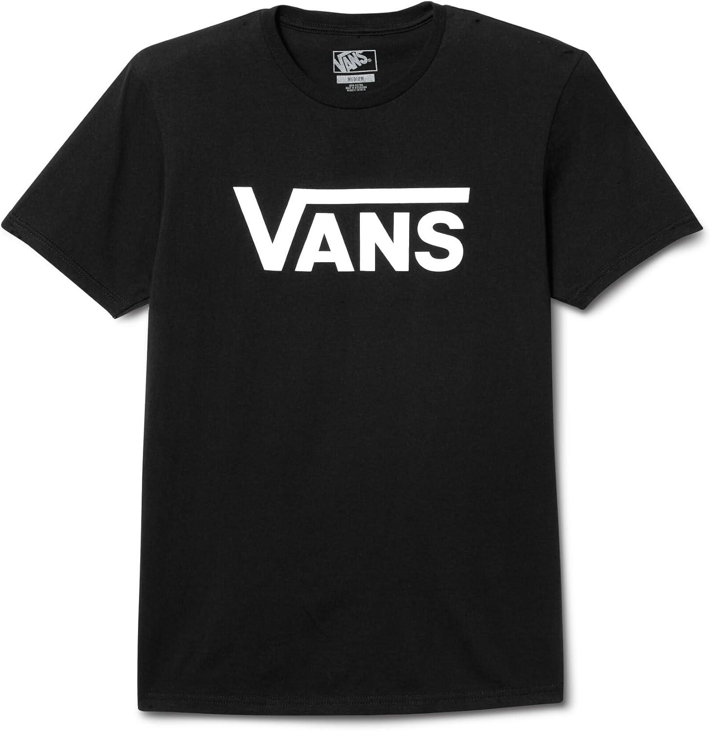 imageVans UnisexAdult Classic Drop V ShortSleeve CrewBlackWhite
